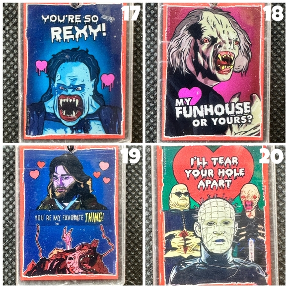 Creepy Valentines Card KBK Acrylic Keychains - Picture 5 of 8
